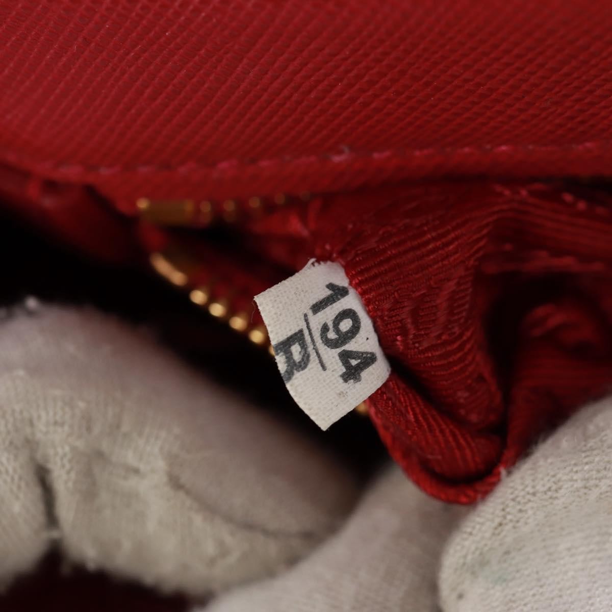 Prada Pushlock Chain Flap Bag Quilted Tessuto Red Nylon Shoulder Bag Bag