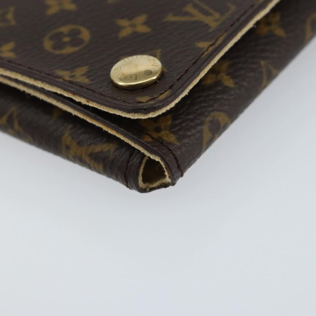 Louis Vuitton Case Jewelry Box Canvas Brown Canvas Wallets Accessory