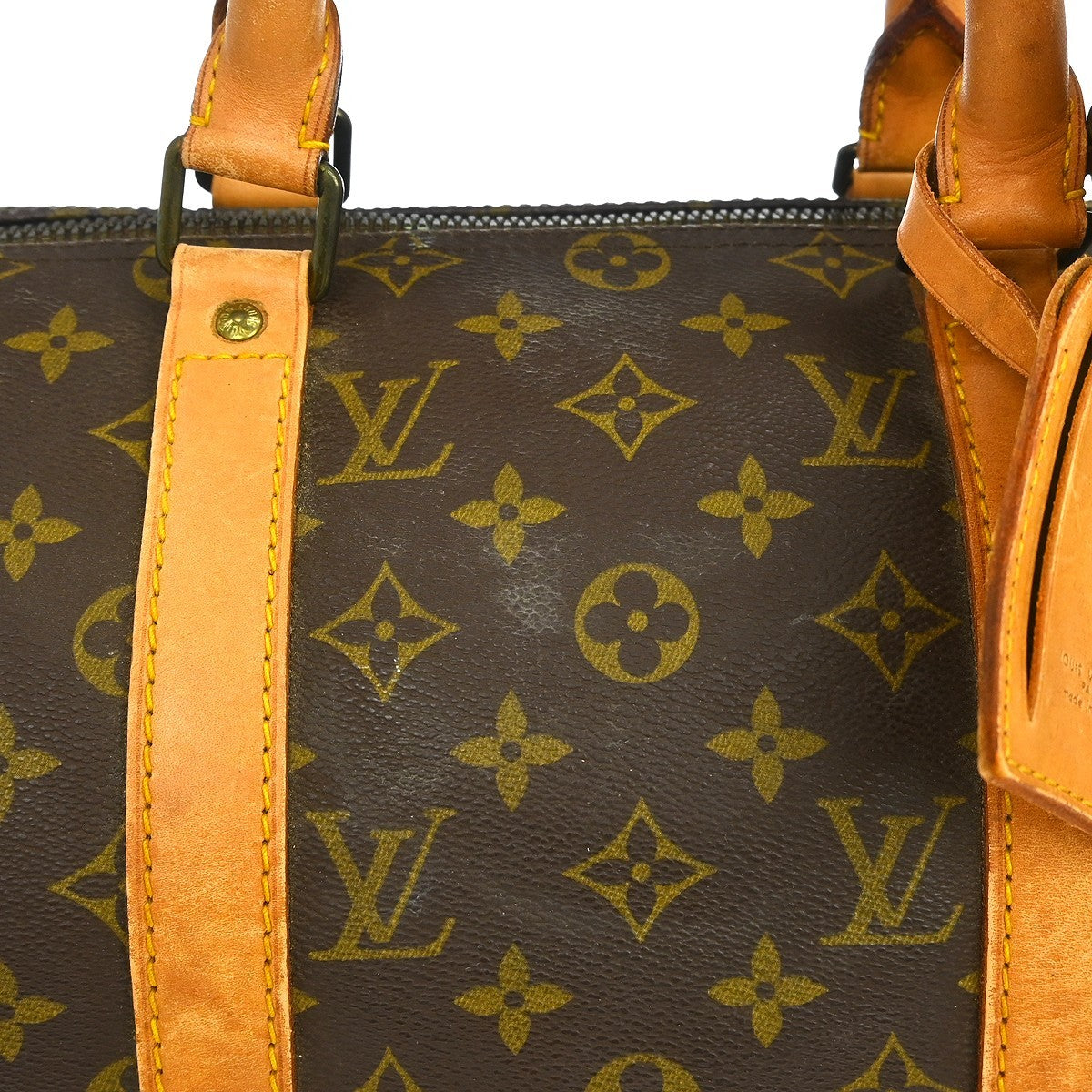 Louis Vuitton Keepall Bag Monogram Canvas Brown Canvas Travel Bag