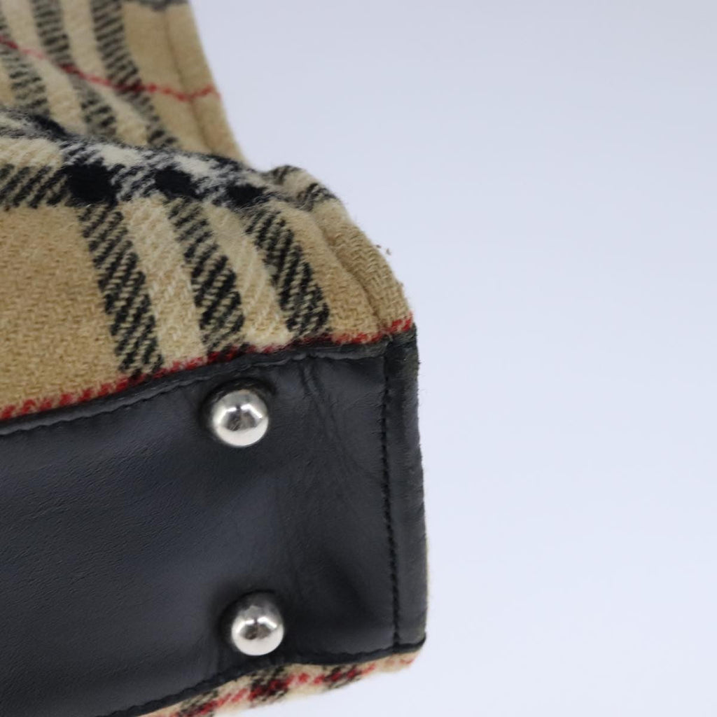 Burberry Nova Check Blue Label Cotton Beige Cotton Tote Bag