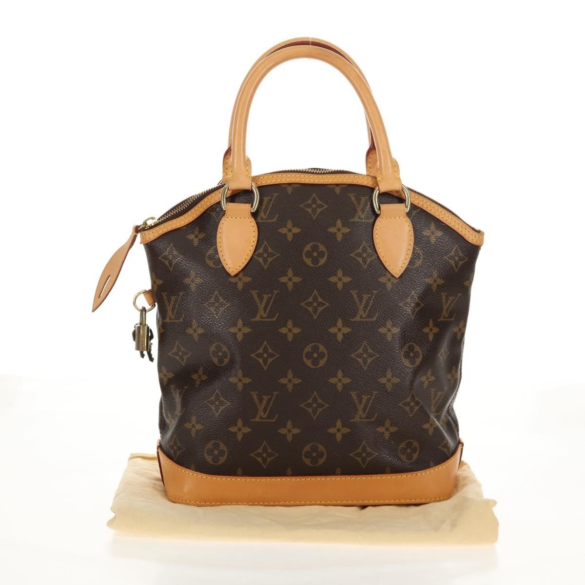 Louis Vuitton Lockit Handbag Monogram Canvas Brown Canvas Handbag