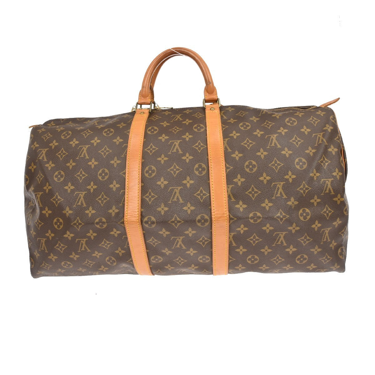 Louis Vuitton Keepall Bag Monogram Canvas Brown Canvas Travel Bag
