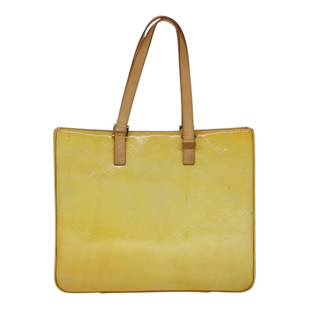 Louis Vuitton Columbus Handbag Monogram Vernis Yellow Patent_Leather Bag