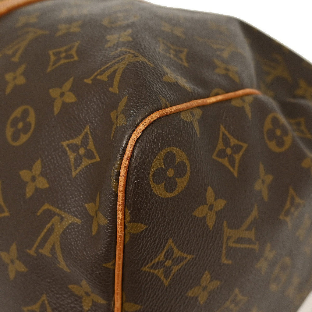 Louis Vuitton Keepall Bag Monogram Canvas Brown Canvas Handbag