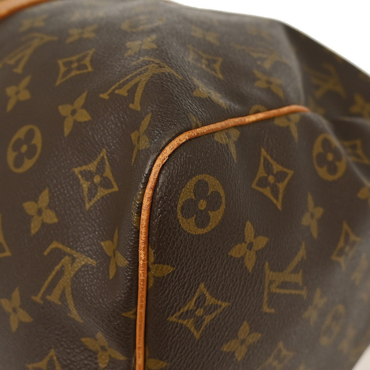 Louis Vuitton Keepall Bag Monogram Canvas Brown Canvas Handbag