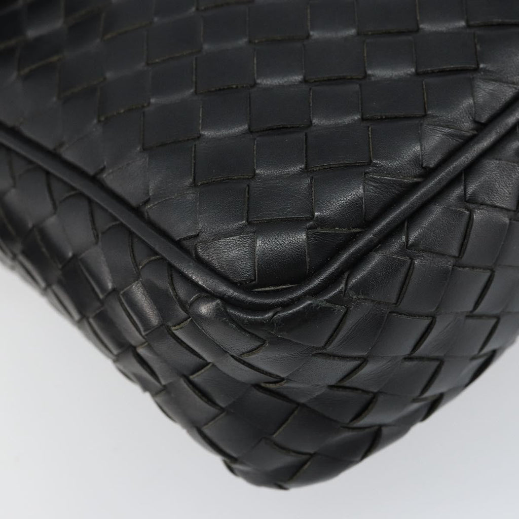 Bottega Veneta Intrecciato Shoulder Bag Leather Black Leather Shoulder Bag Bag