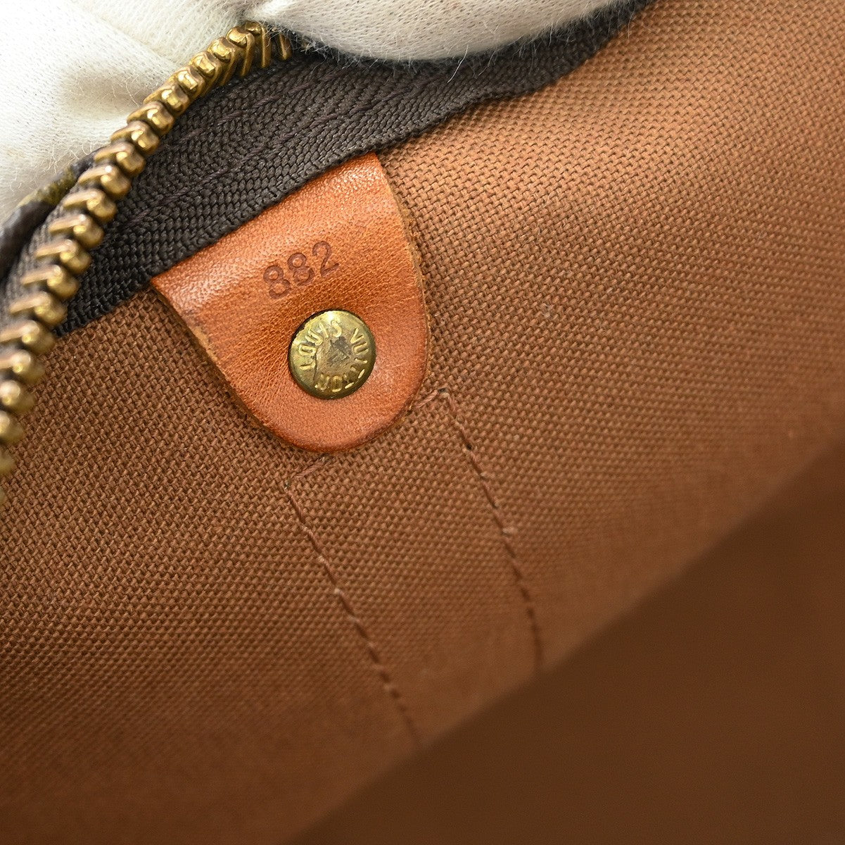 Louis Vuitton Keepall Bag Monogram Canvas Brown Canvas Travel Bag