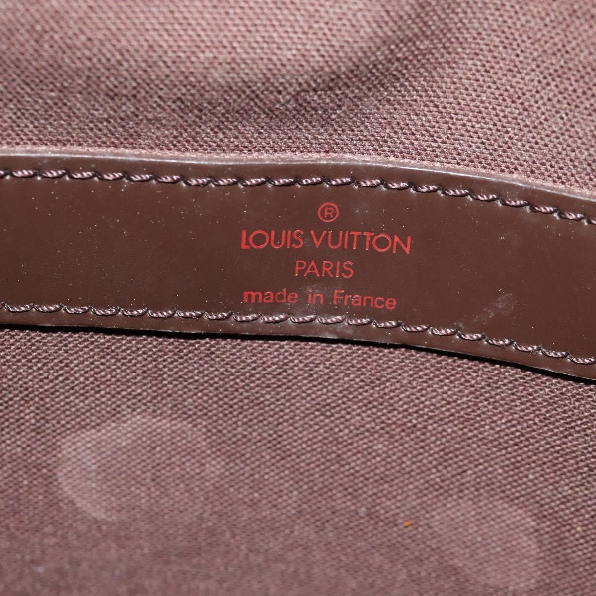 Louis Vuitton Naviglio Handbag Damier Brown Canvas Shoulder Bag