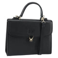 Burberry Vintage Handbag Leather Black Leather Handbag