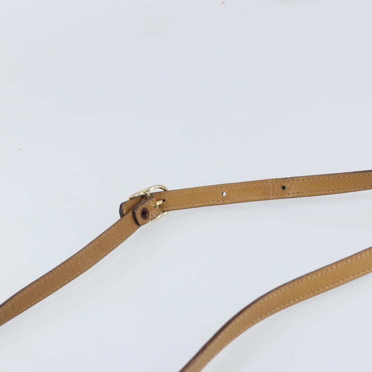 Celine Vintage Macadam Shoulder Bag Canvas And Leather Beige Canvas Shoulder Bag Bag