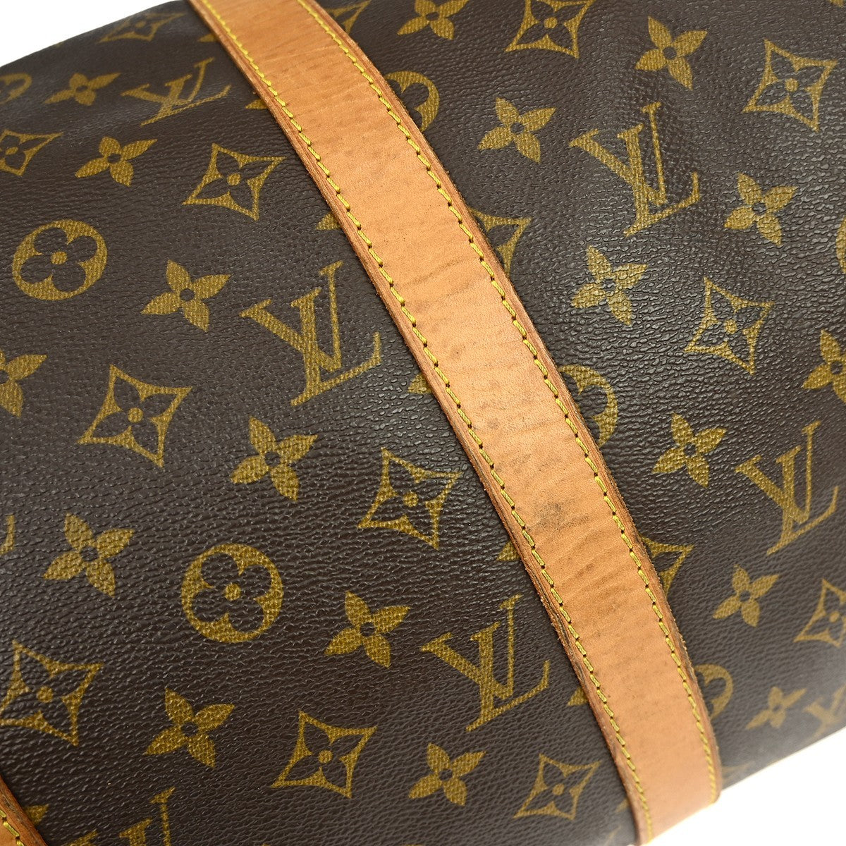 Louis Vuitton Keepall Bag Monogram Canvas Brown Canvas Travel Bag