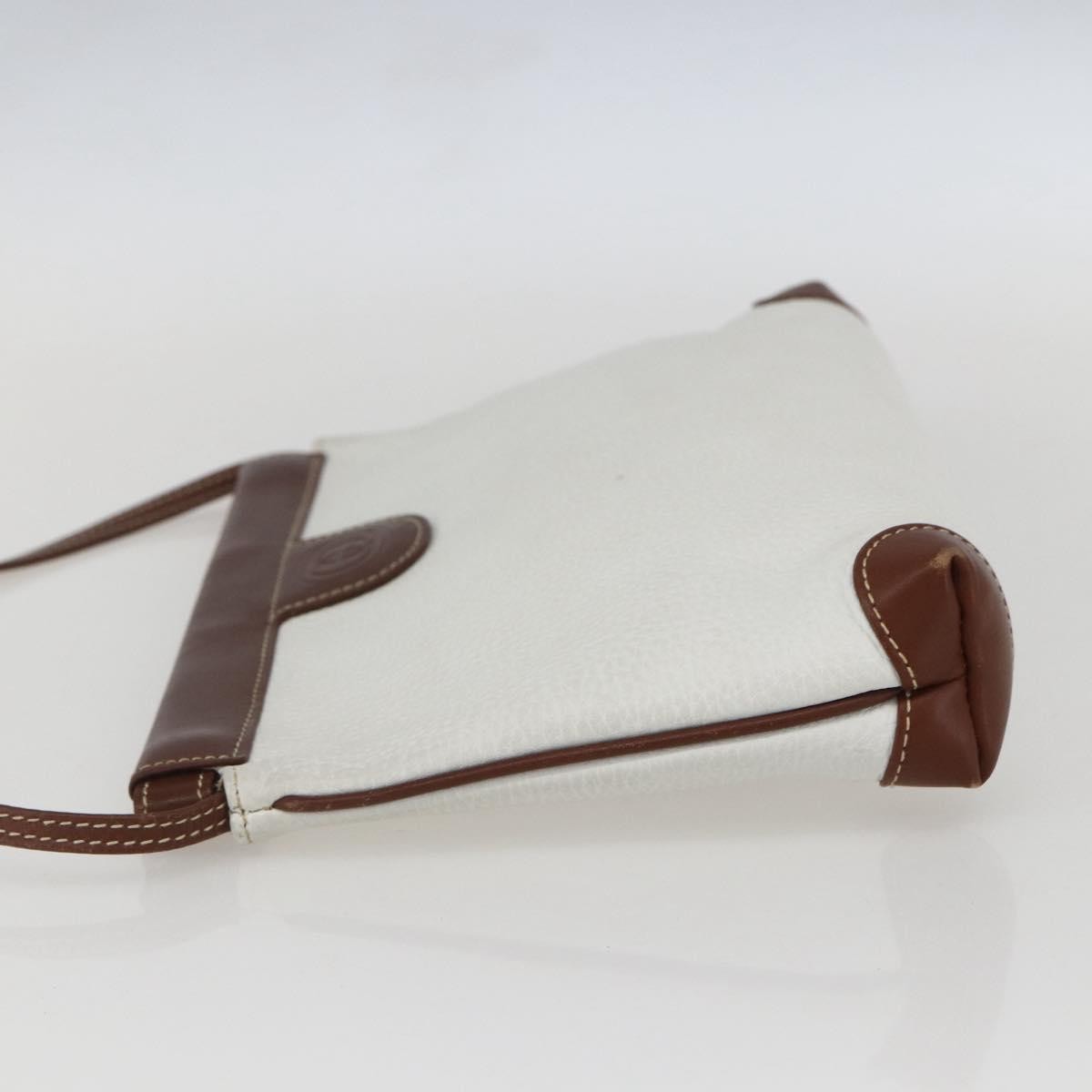 Gucci Vintage Shoulder Bag Leather White Leather Shoulder Bag Bag (Pre-Owned)