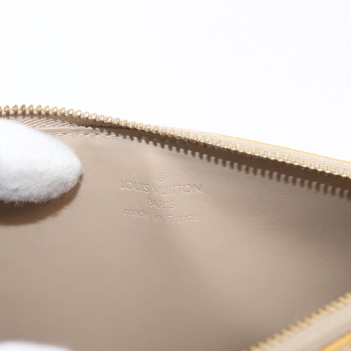 Louis Vuitton Lexington Pochette Patent Leather Beige Patent_Leather Clutche & Pouche Bag