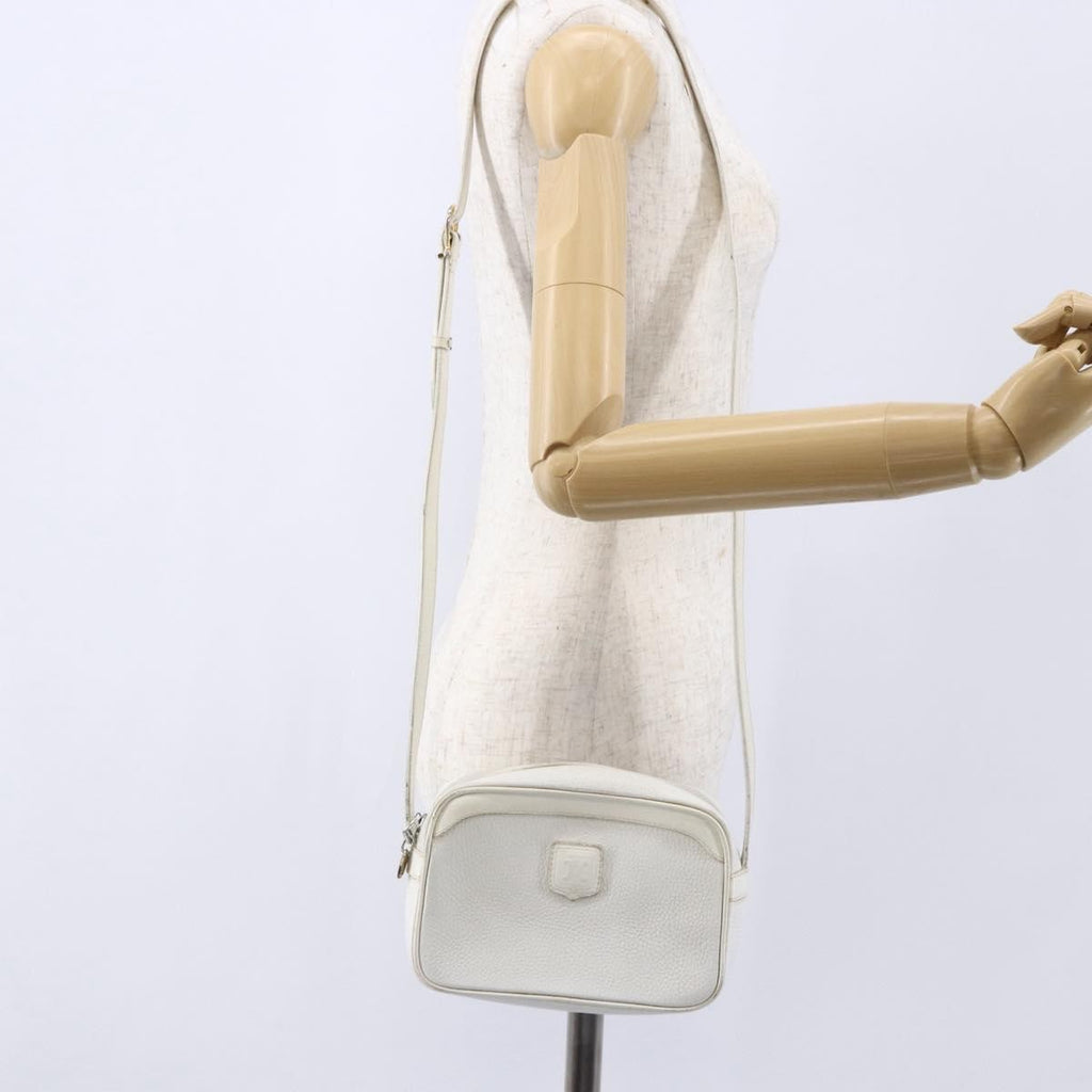 Celine Vintage Shoulder Bag Leather White Leather Shoulder Bag Bag