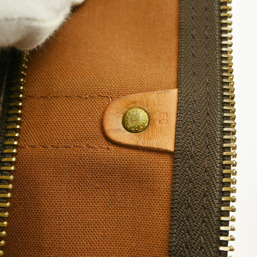 Louis Vuitton Keepall Bag Monogram Canvas Brown Canvas Travel Bag