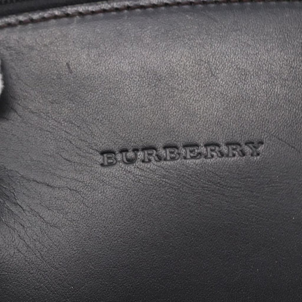 Burberry Vintage Handbag Leather Black Leather Handbag