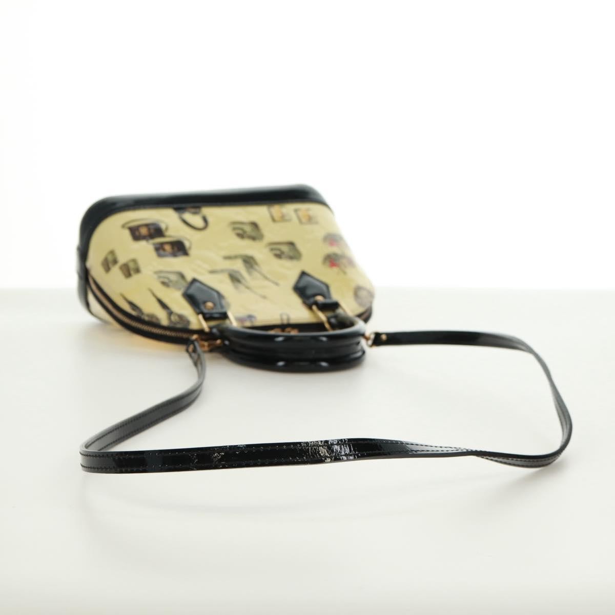 Louis Vuitton Alma Handbag Limited Edition Stickers Monogram Vernis Multicolour Patent_Leather Handbag