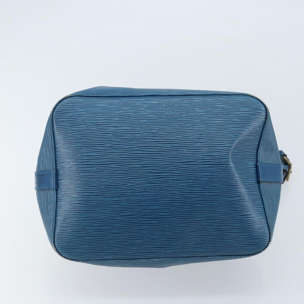 Louis Vuitton Petit Noe Handbag Epi Leather Blue Leather Shoulder Bag