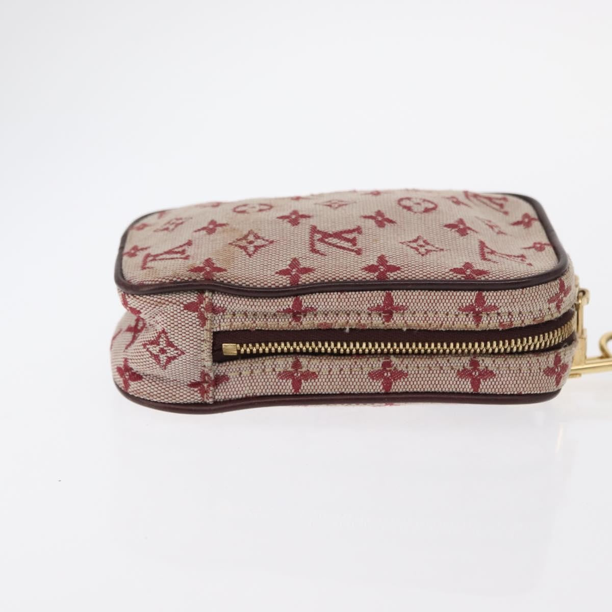 Louis Vuitton Camera Bag Mini Lin Red Canvas Clutche & Pouche Bag
