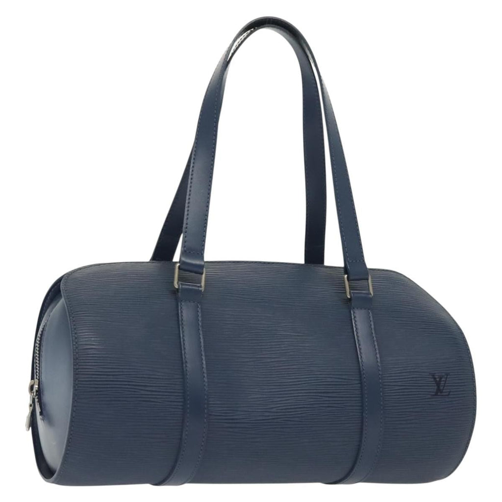 Louis Vuitton Soufflot Handbag Epi Leather Blue Leather Shoulder Bag