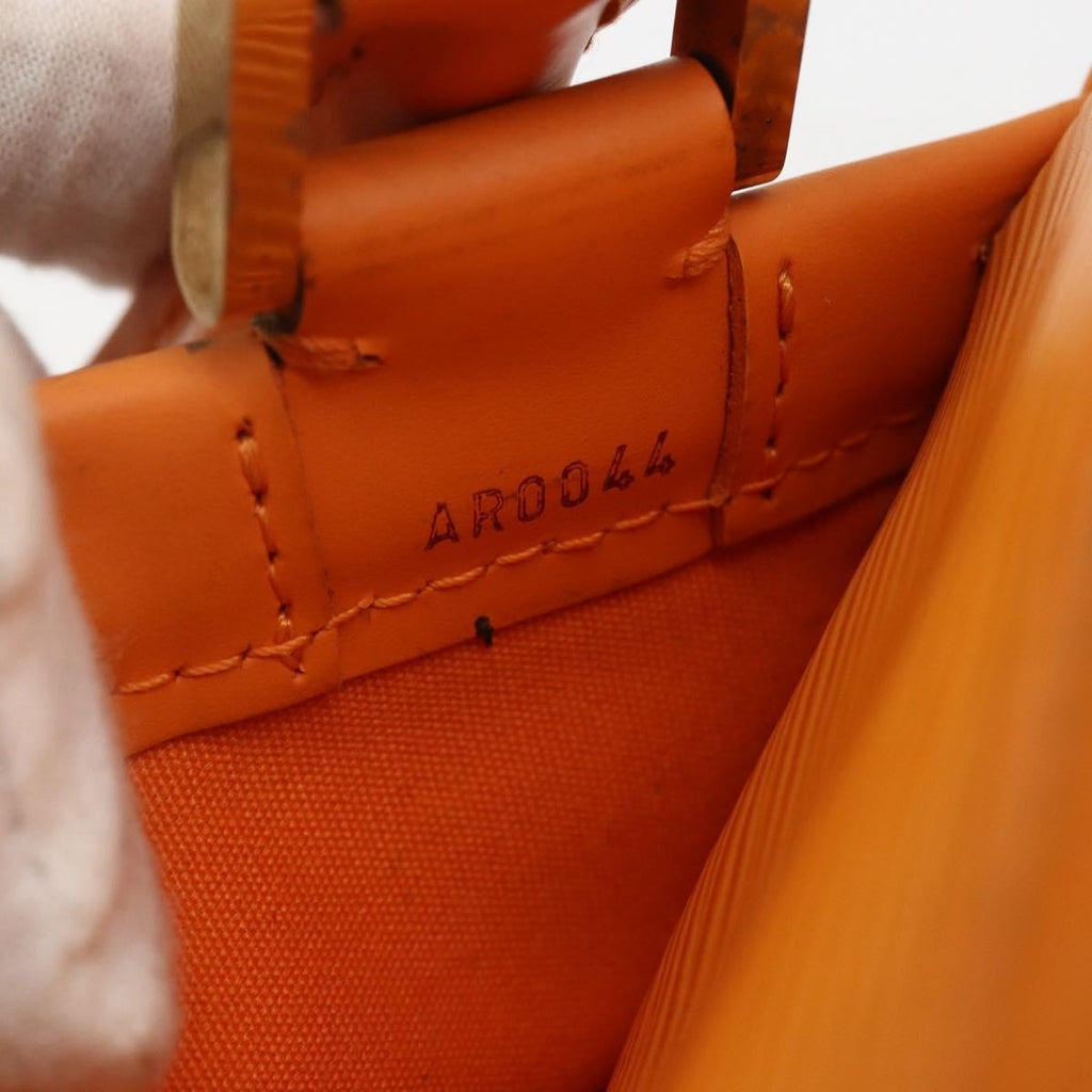 Louis Vuitton Danura Handbag Epi Orange Leather Handbag