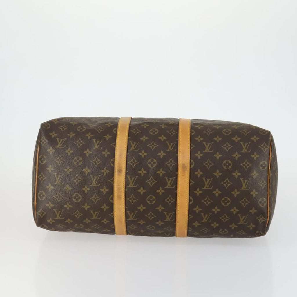 Louis Vuitton Keepall Bag Monogram Canvas Brown Canvas Travel Bag