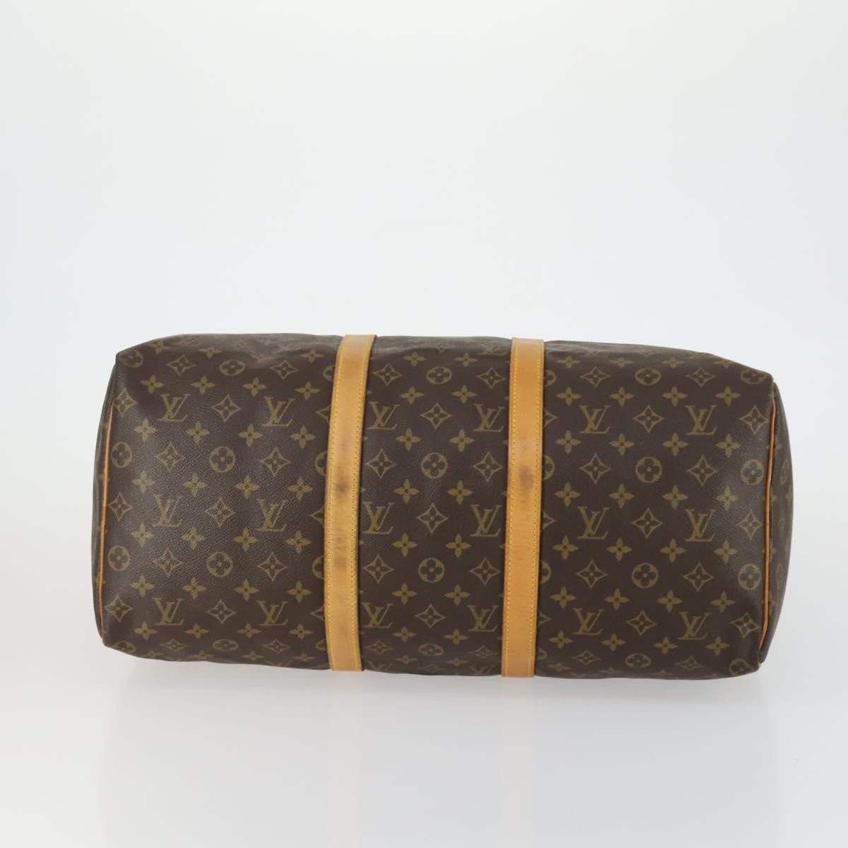 Louis Vuitton Keepall Bag Monogram Canvas Brown Canvas Travel Bag