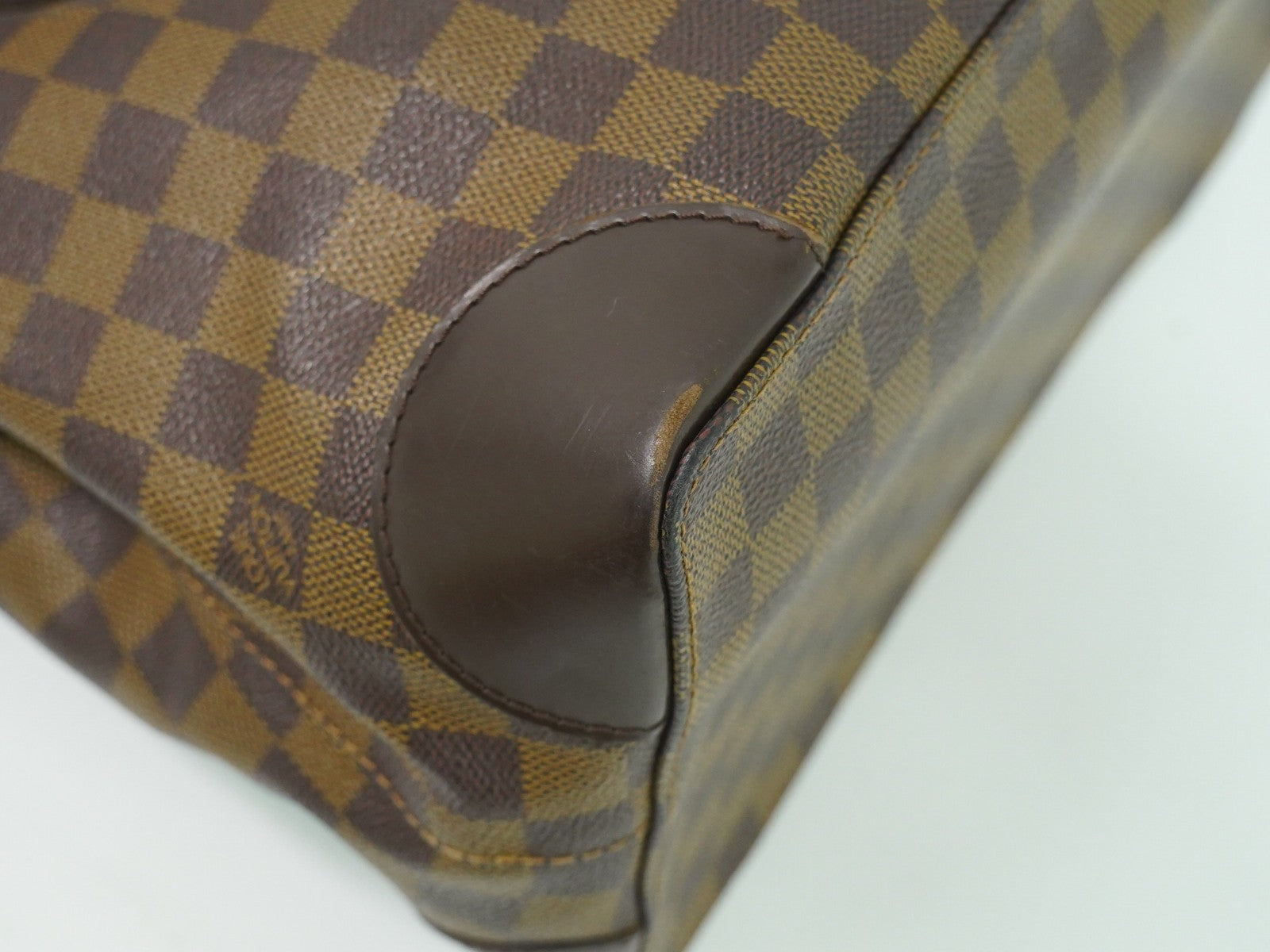 Louis Vuitton Hampstead Handbag Damier Brown Canvas Tote Bag