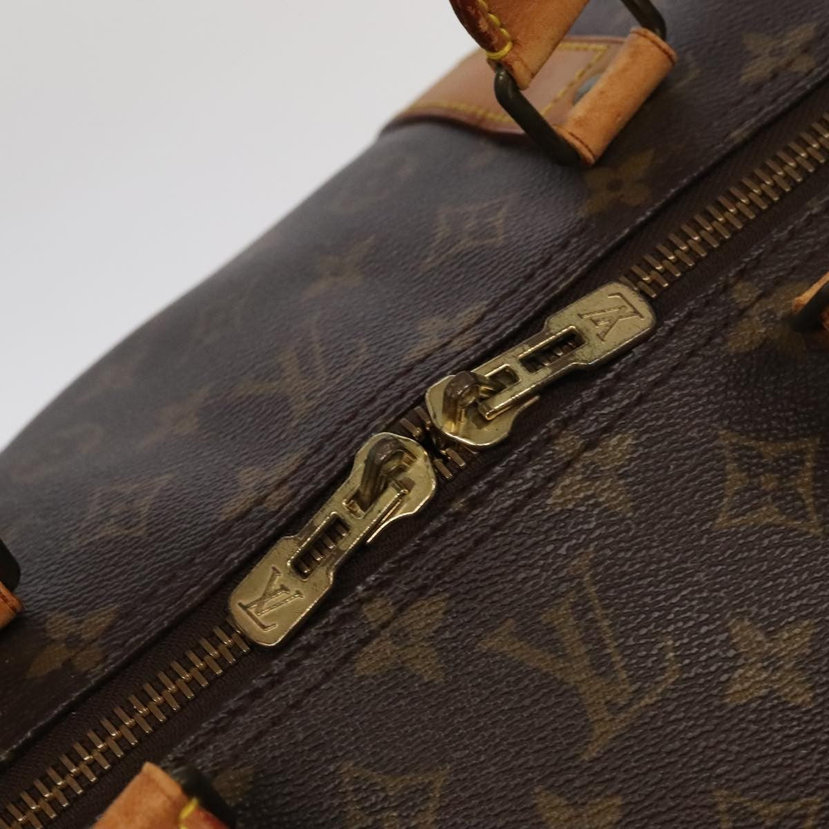 Louis Vuitton Keepall Bag Monogram Canvas Brown Canvas Travel Bag