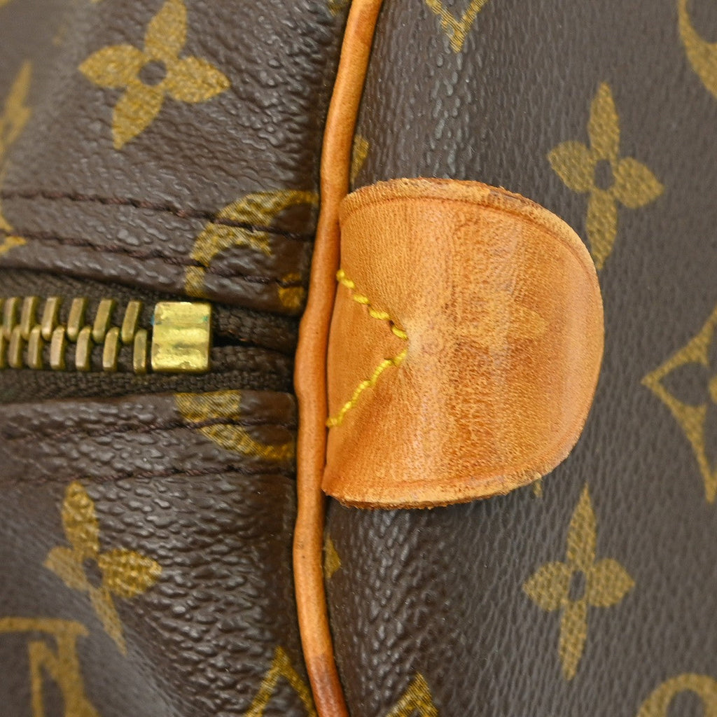 Louis Vuitton Keepall Bag Monogram Canvas Brown Canvas Travel Bag