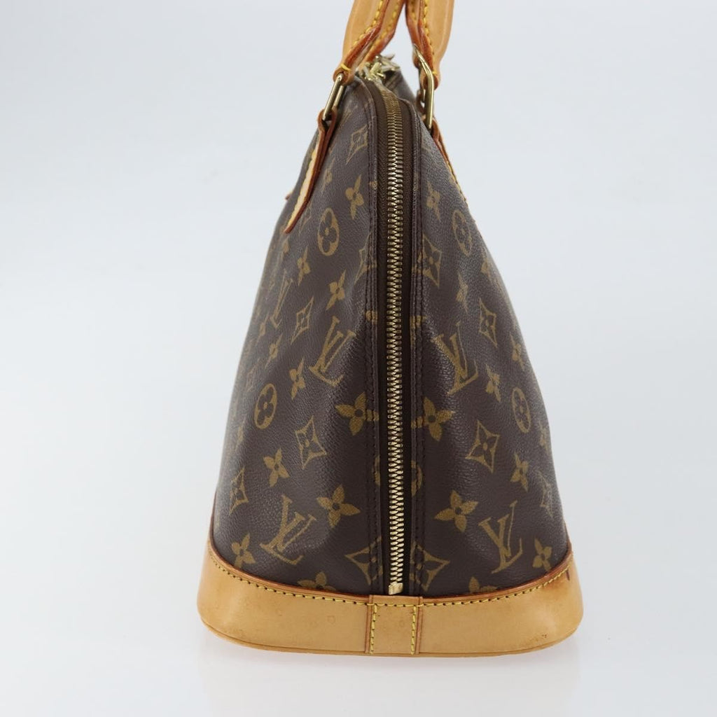 Louis Vuitton Alma Handbag Monogram Canvas Brown Canvas Handbag