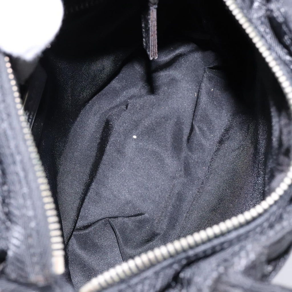 Prada Vintage Zip Handbag Tessuto Black Nylon Handbag