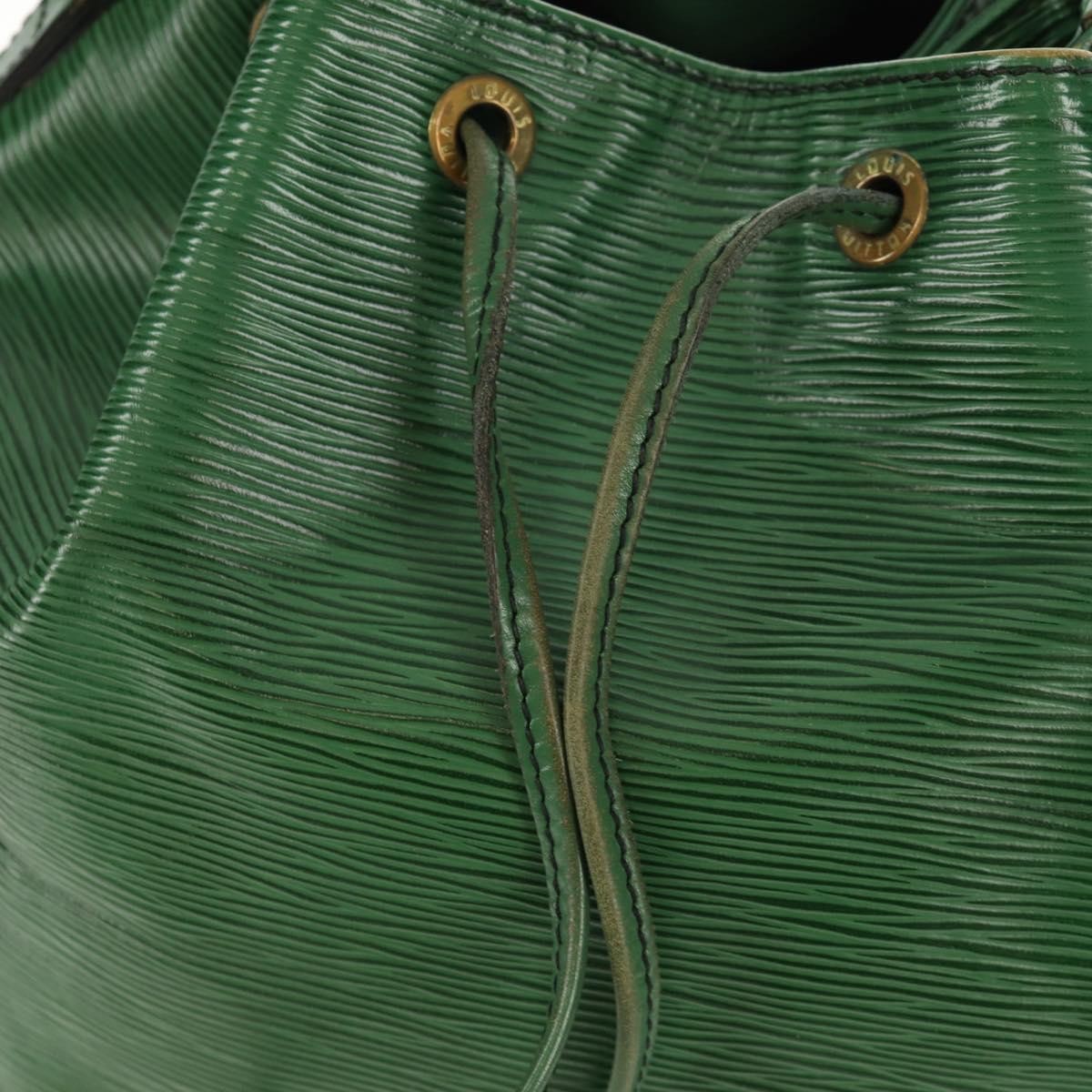 Louis Vuitton Petit Noe Handbag Epi Leather Green Leather Shoulder Bag