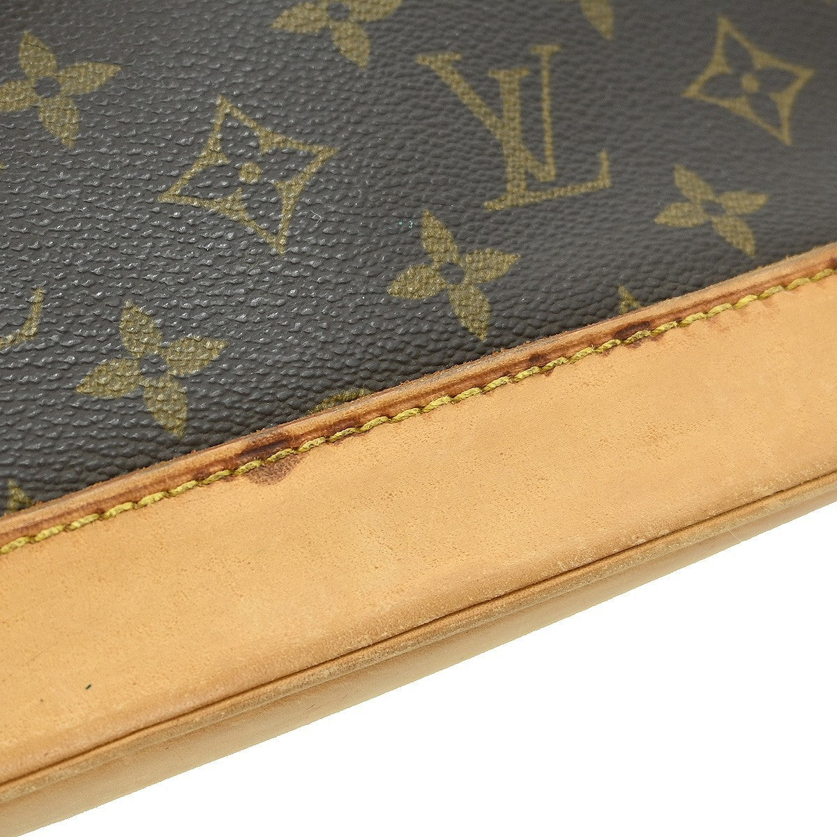 Louis Vuitton Alma Handbag Monogram Canvas Brown Canvas Handbag