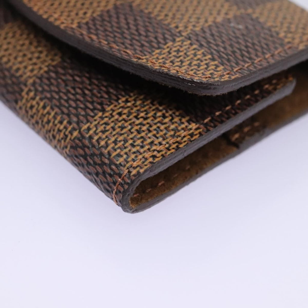 Louis Vuitton Cufflinks Case Damier Brown Canvas Cufflinks Jewelry