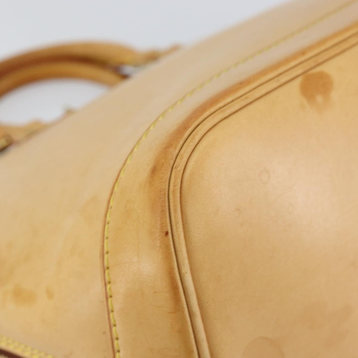 Louis Vuitton Alma Handbag Nomade Leather Beige Leather Handbag