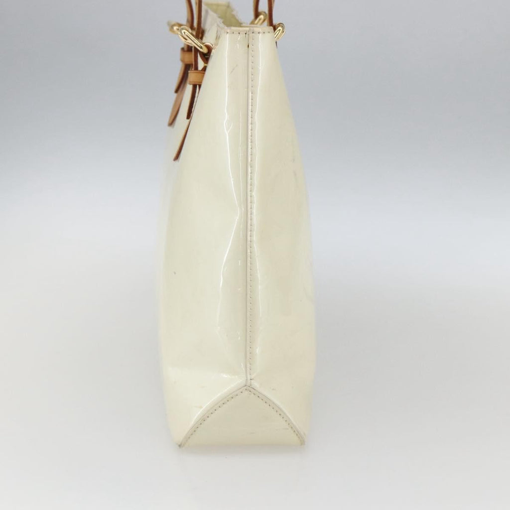 Louis Vuitton Brentwood Handbag Monogram Vernis Beige Patent_Leather Tote Bag