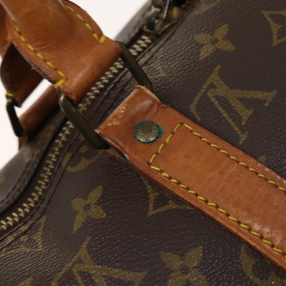 Louis Vuitton Keepall Bag Monogram Canvas Brown Canvas Travel Bag