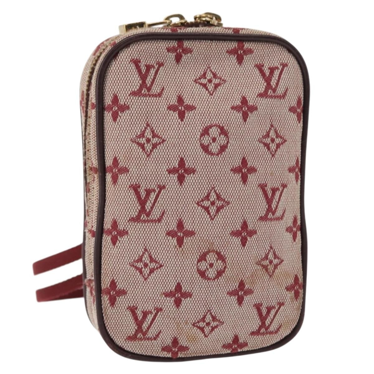 Louis Vuitton Camera Bag Mini Lin Red Canvas Clutche & Pouche Bag