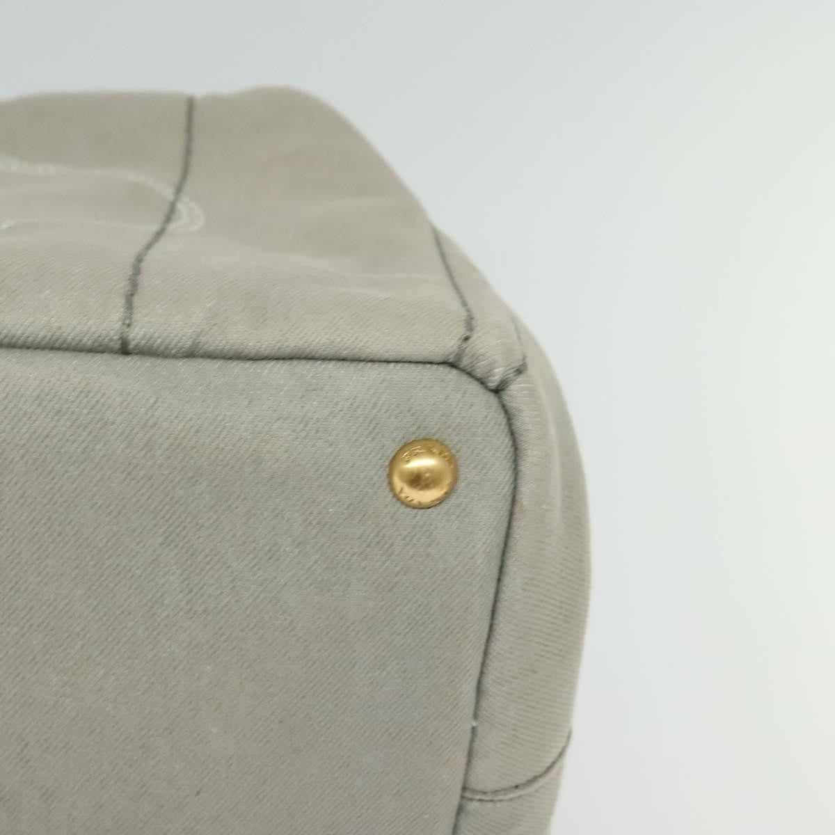 Prada Canapa Tote Canvas Gray Canvas Bag