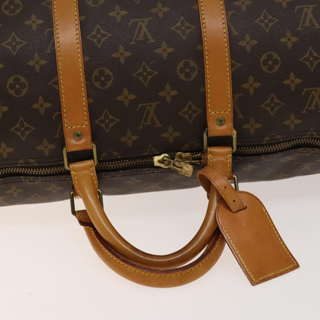 Louis Vuitton Keepall Bag Monogram Canvas Brown Canvas Travel Bag