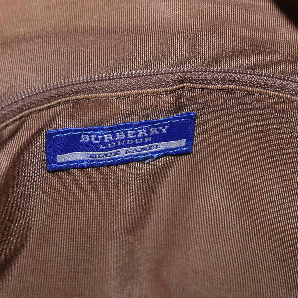 Burberry Blue Label Handbag Leather Brown Leather Handbag