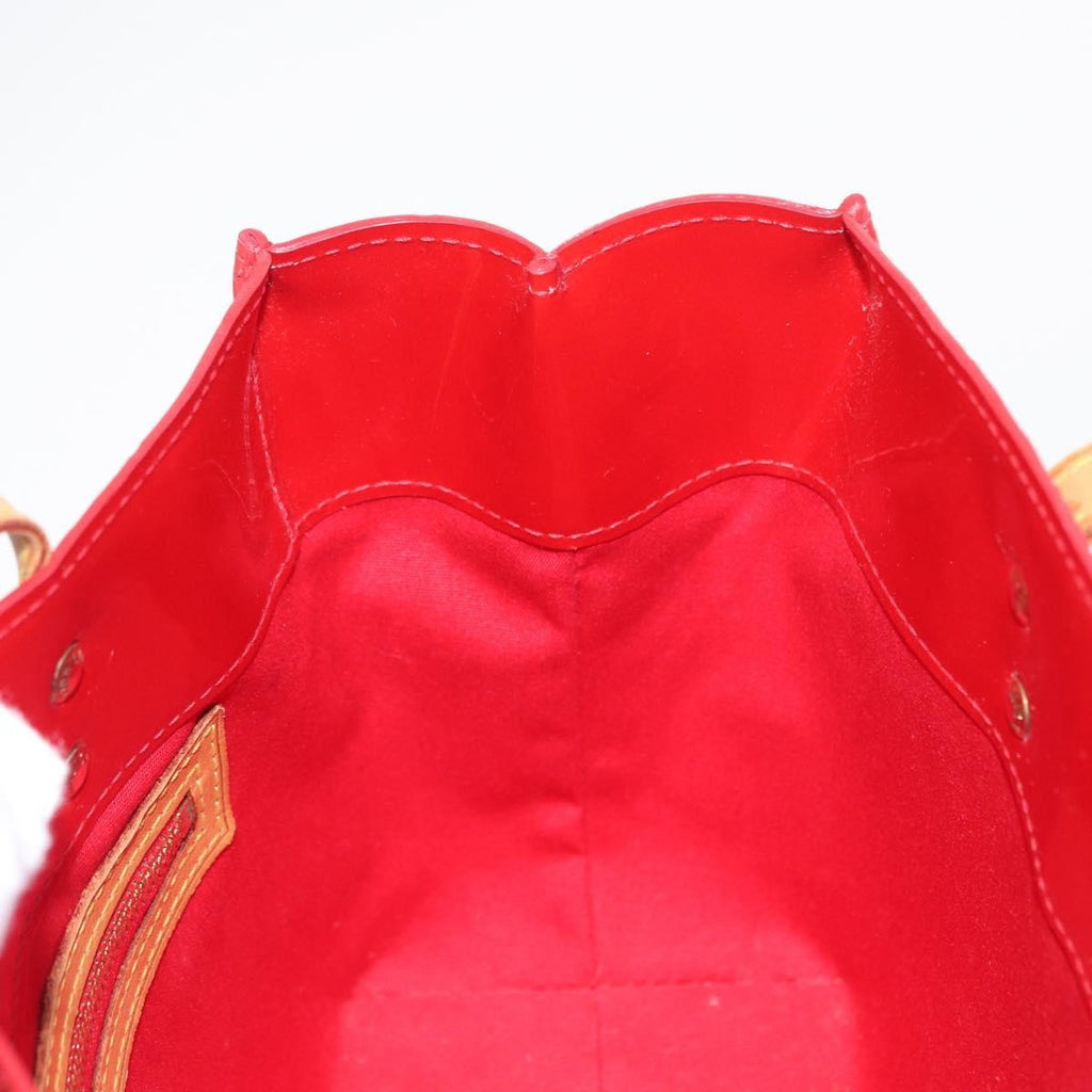 Louis Vuitton Reade Handbag Monogram Vernis Red Patent_Leather Handbag