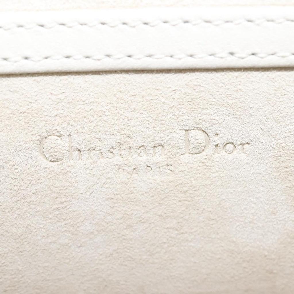 Christian Dior Ultra Matte Diorama Vertical Clutch On Chain Studded Leather Silver Patent_Leather Clutche & Pouche Bag (Pre-Owned)
