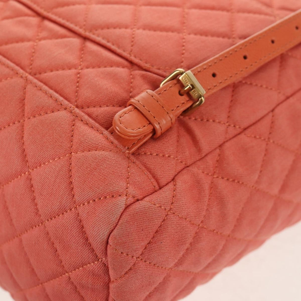 Chanel Vintage Flap Backpack Denim Pink Denim_Jeans Backpack Bag