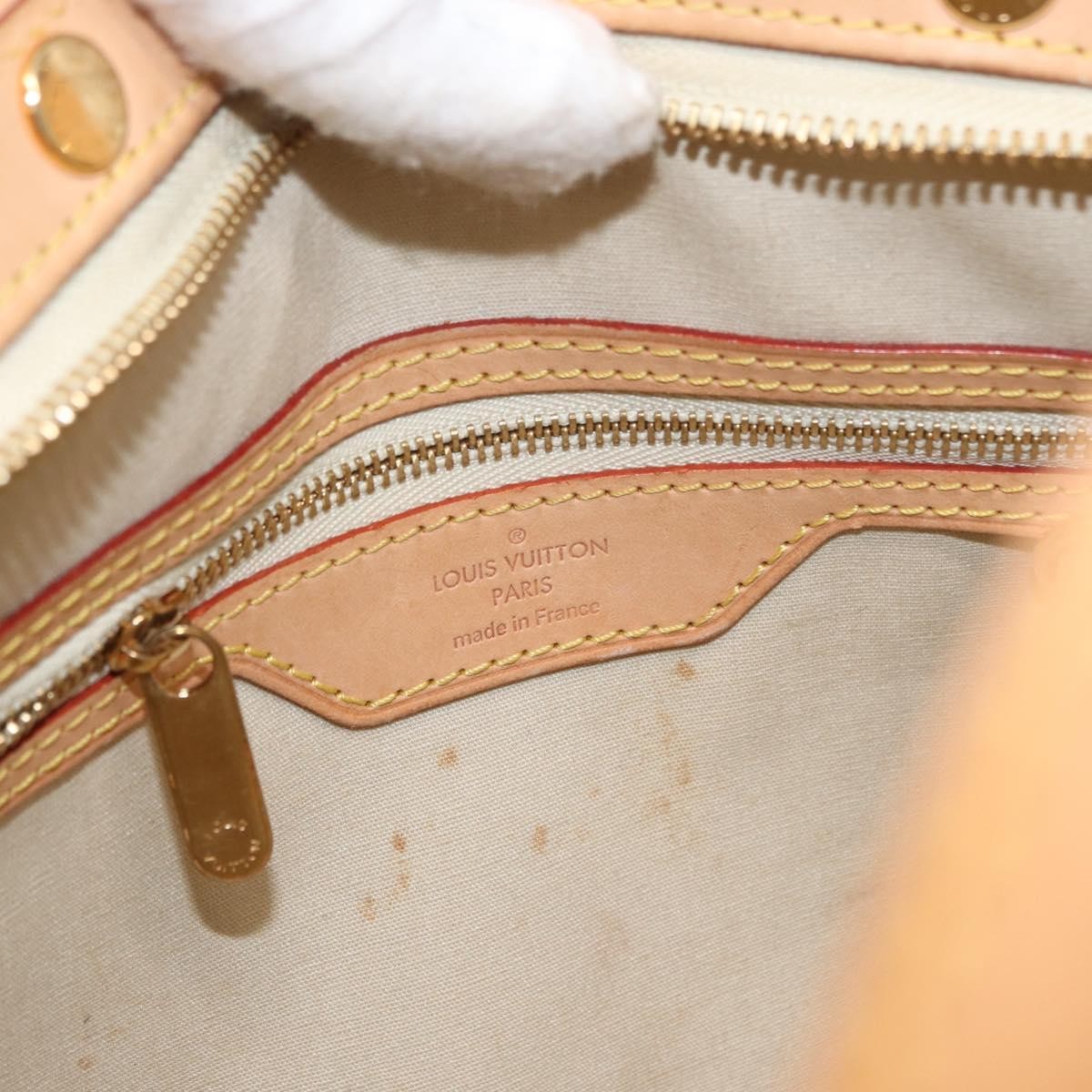 Louis Vuitton Brea Handbag Monogram Vernis Beige Patent_Leather Handbag