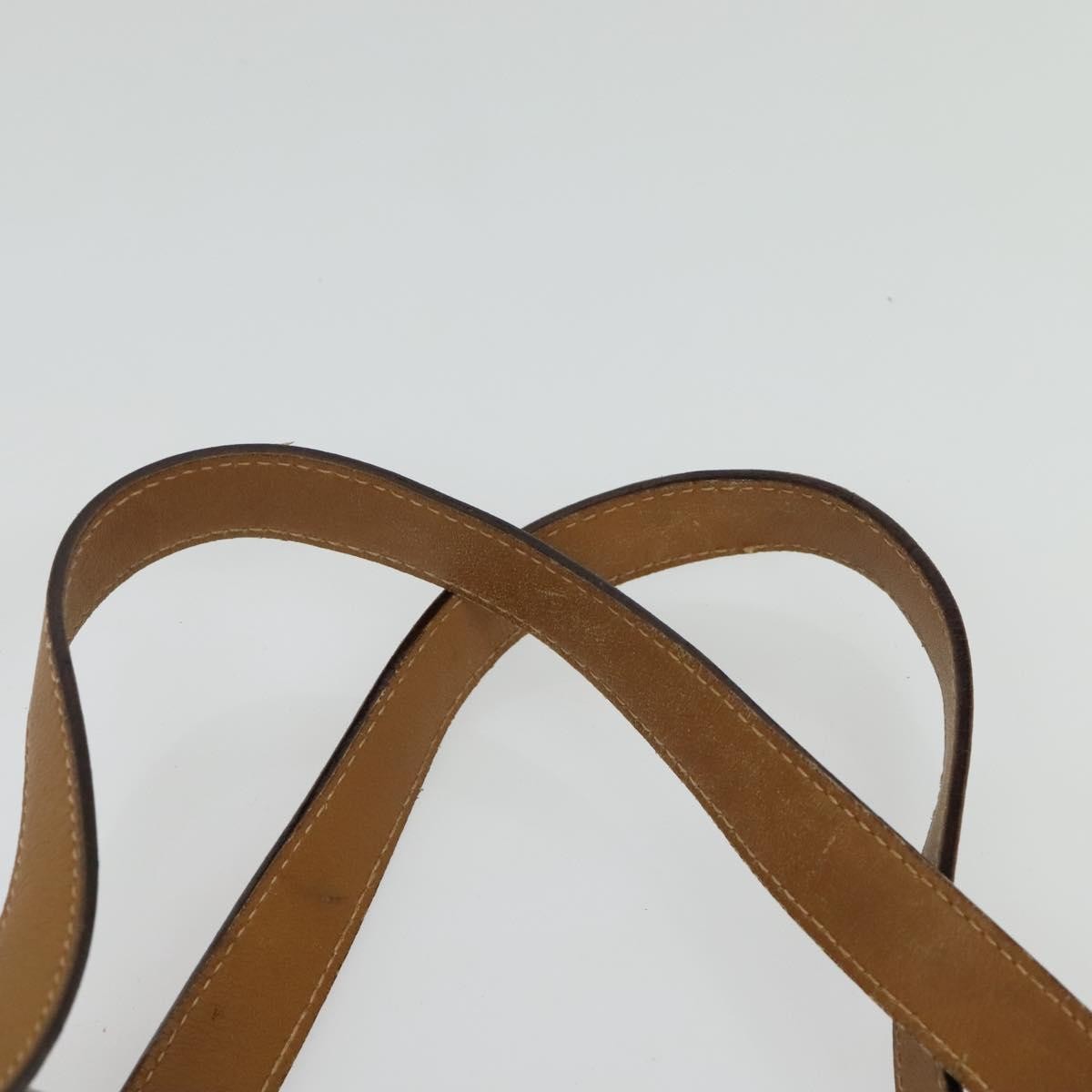 Celine Vintage Macadam Handbag Canvas Beige Canvas Bag