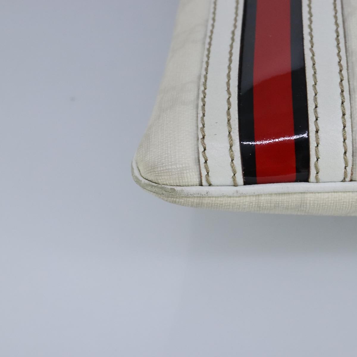 Gucci Sherry Line Shoulder Bag Canvas White Pvc Shoulder Bag Bag (Pre-Owned)