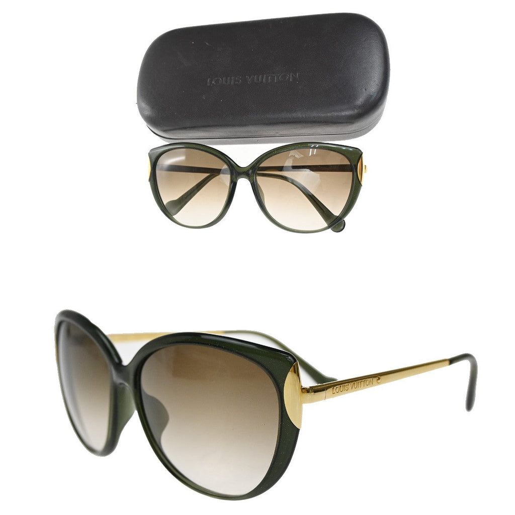 Louis Vuitton Eye Wear Metal Plastic Green Plastic_Glass Sunglasse Accessory