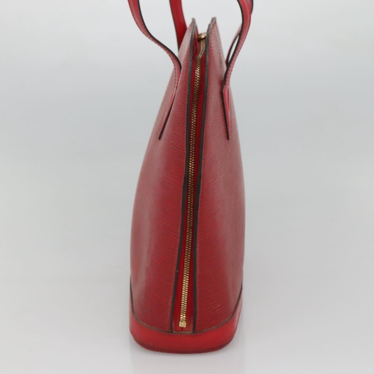Louis Vuitton Lussac Handbag Epi Leather Red Leather Shoulder Bag